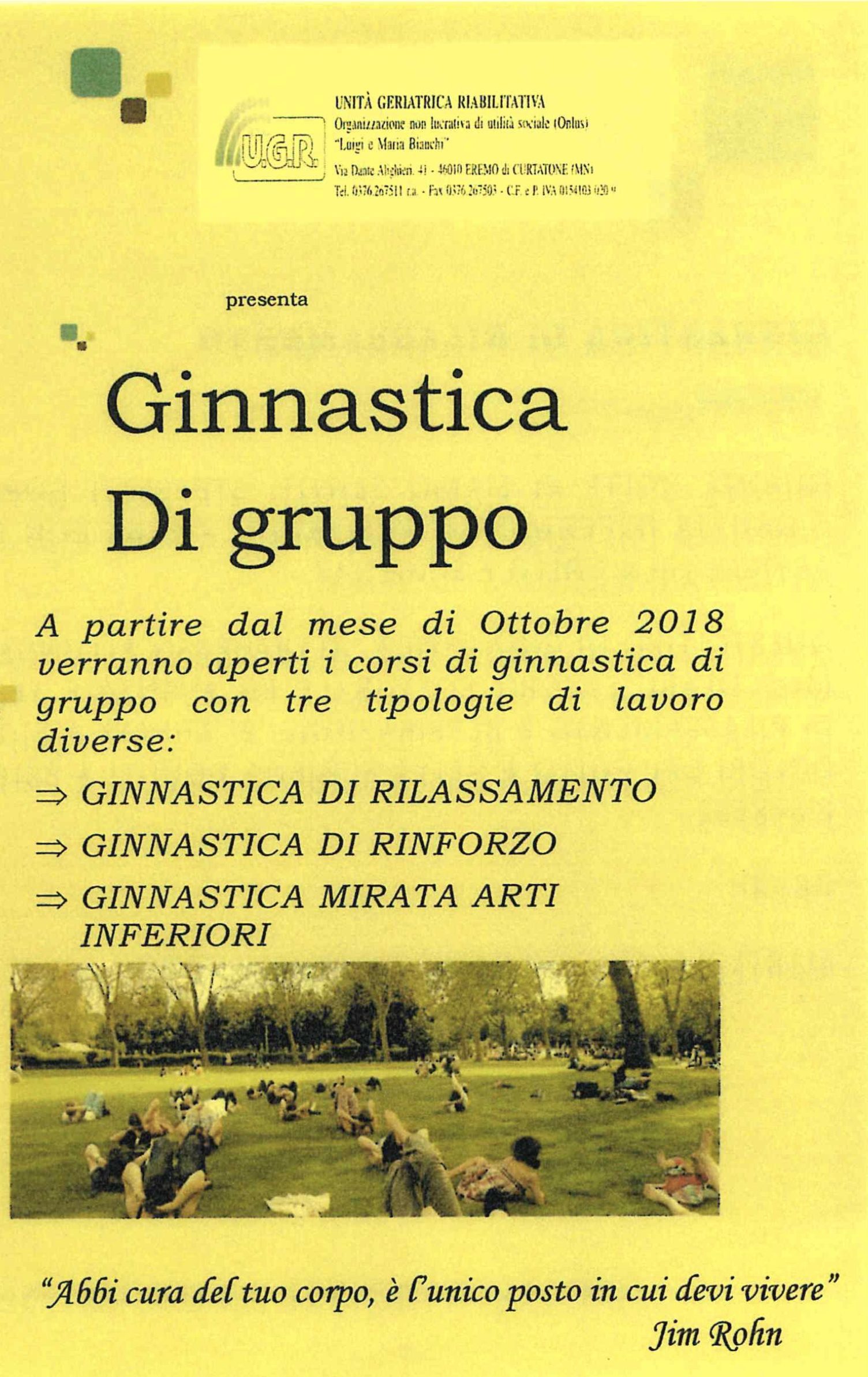 GINNASTICA DI GRUPPO